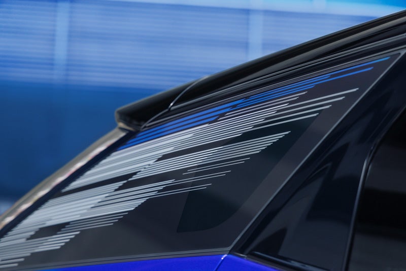 Close-up of the Modern Pattern on the 2026 OPTIQ-V Rear Quarter Glass | Cabrera Hermanos in ARECIBO PR